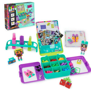 NEW Pixo bitz Studio with 500 No Heat Water Fuse Beads, Decos & Accessories NWT
